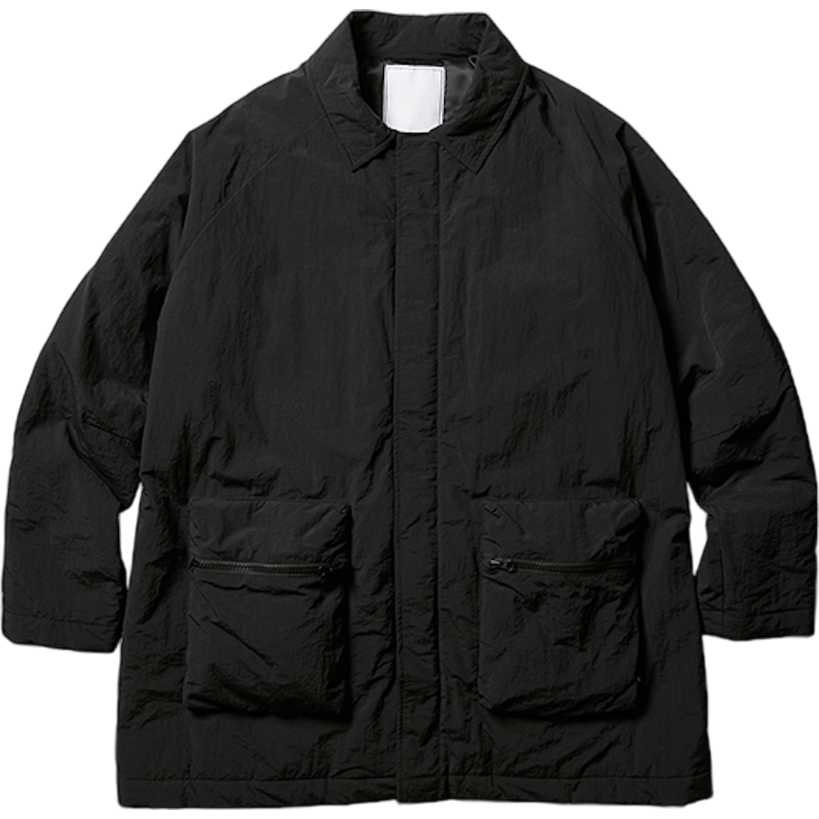 Lr Nylon Overcoat Black