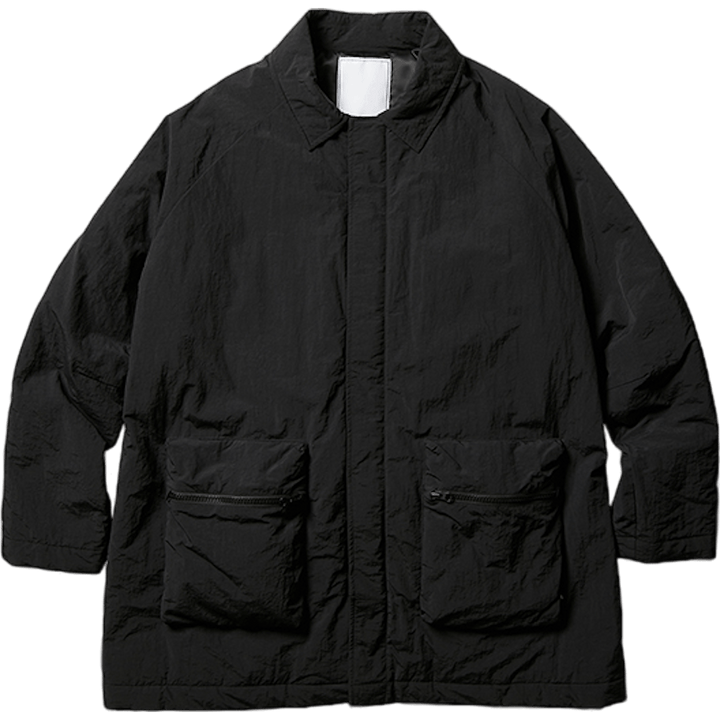 Lr Nylon Overcoat Black