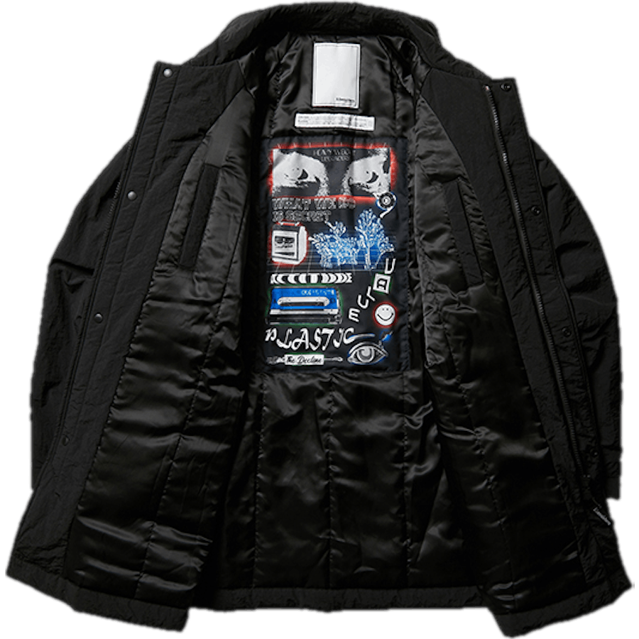 Lr Nylon Overcoat Black