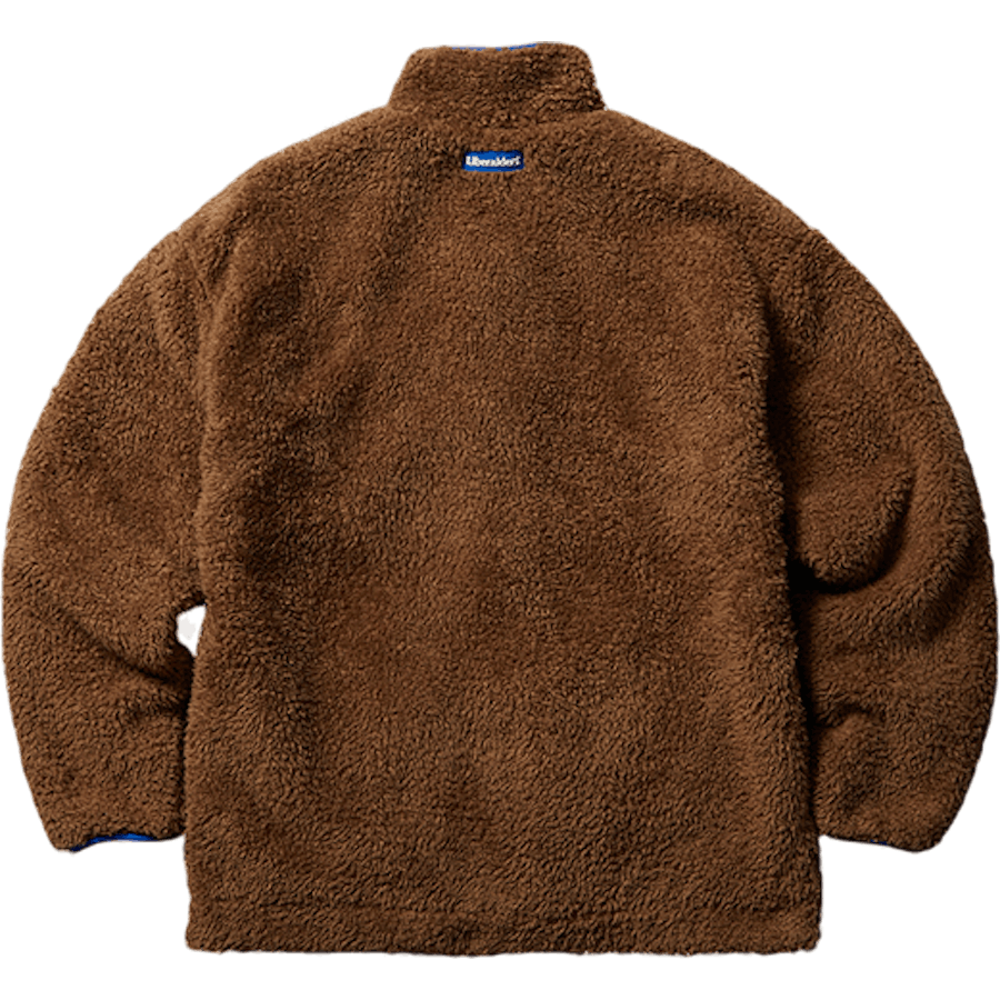 Pile Fleece Jacket Brown
