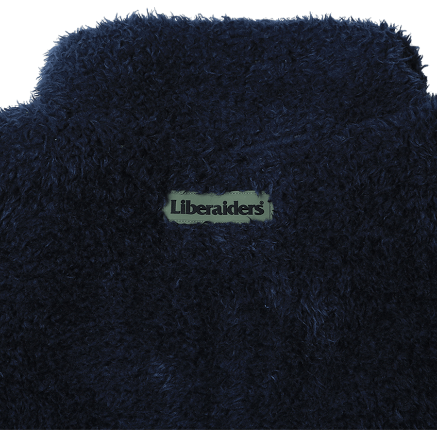 Pile Fleece Jacket Navy