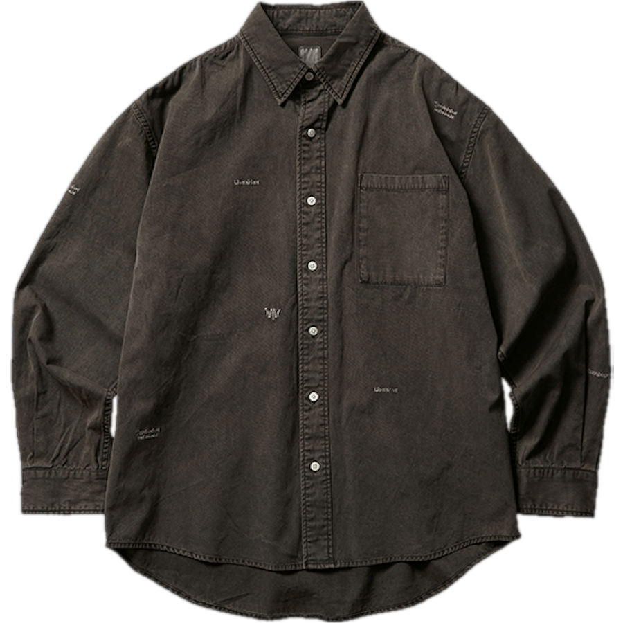 Garmentdyed Oxford Shirt Gray
