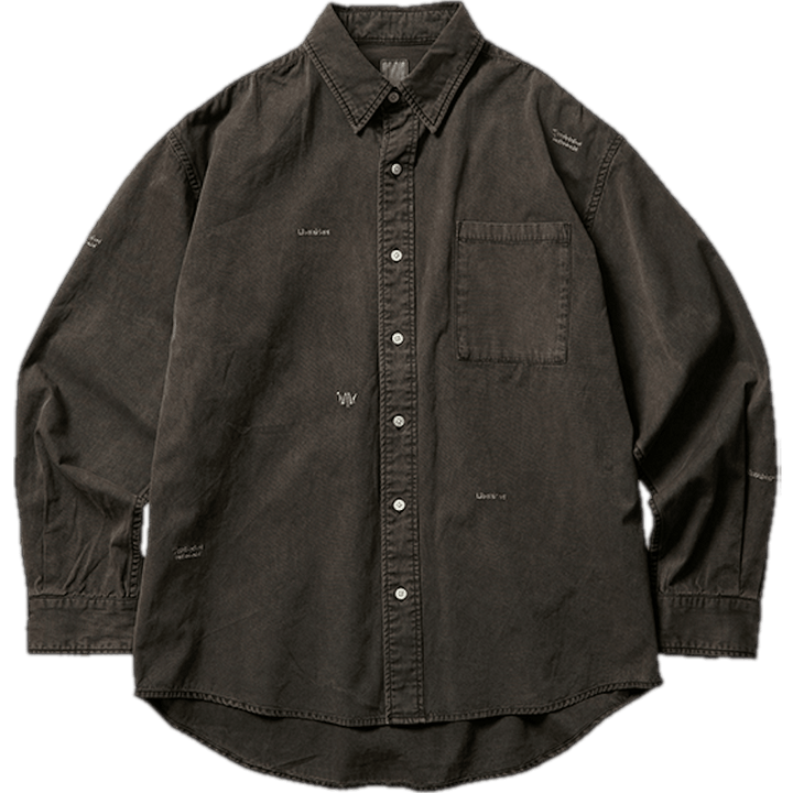 Garmentdyed Oxford Shirt Gray