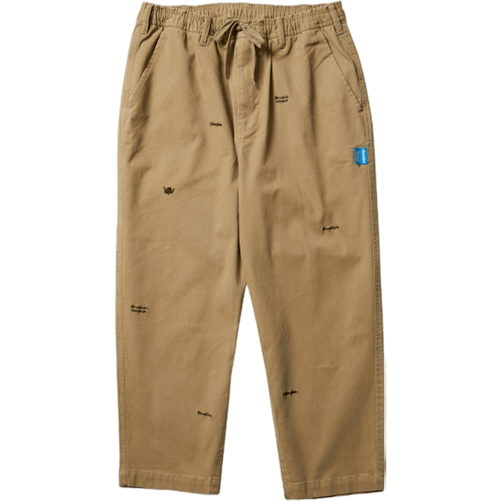 Pantaloni Chino con ricamo Beige