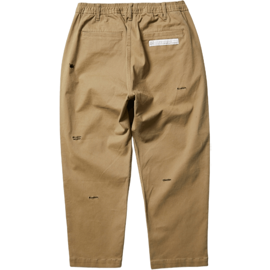 Pantaloni Chino con ricamo Beige