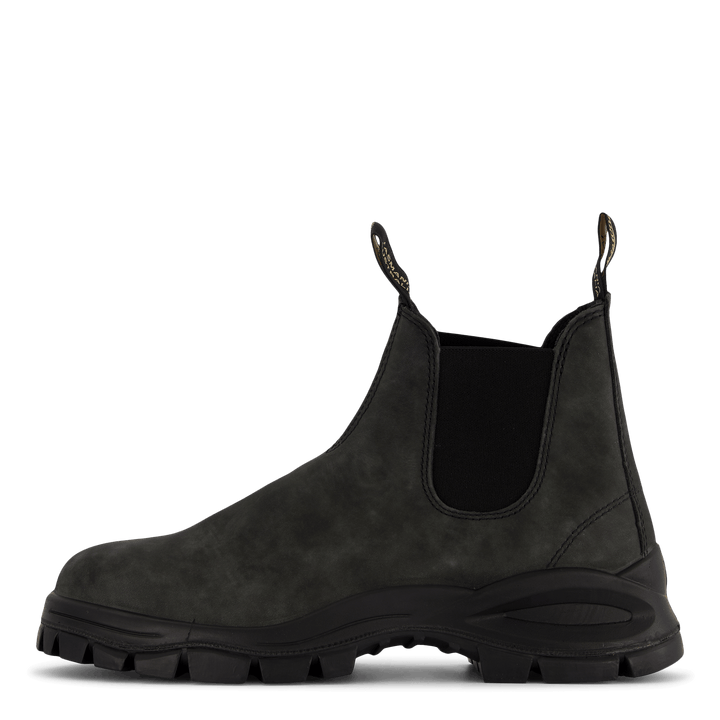 Bl Stövel med elastisk sida - V Cut C Rustic