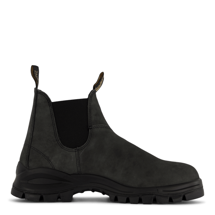 Bl Stövel med elastisk sida - V Cut C Rustic