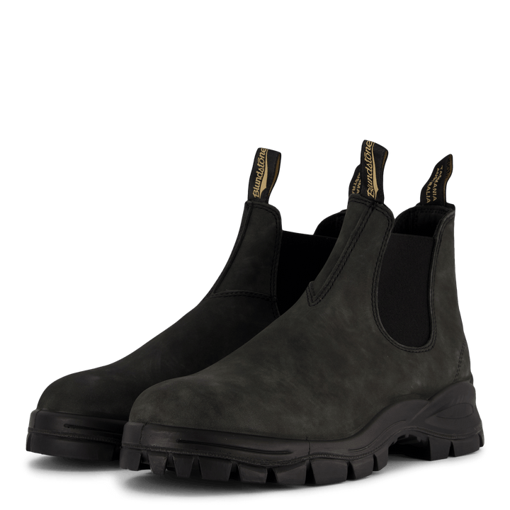 Bl Stövel med elastisk sida - V Cut C Rustic