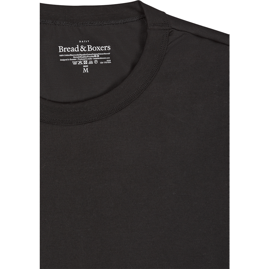 Crew-Neck pima Black
