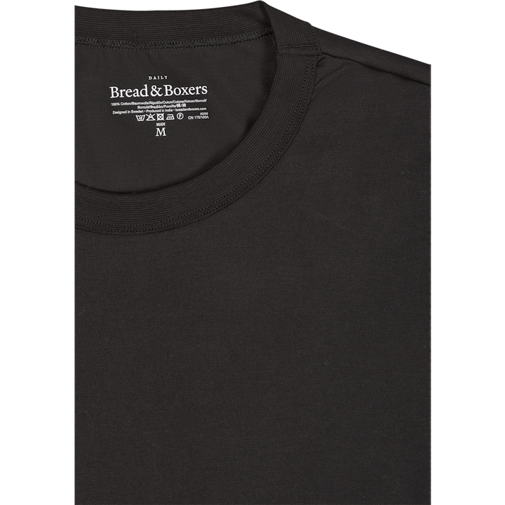 Crew-Neck pima Black