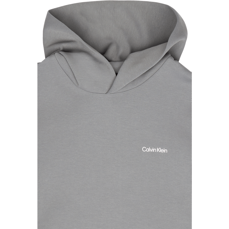 Micro Logo Repreve Hoodie Pq6 - Grey Asphalt