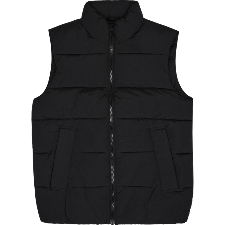 Crinkle Nylon Puffer Vest Beh