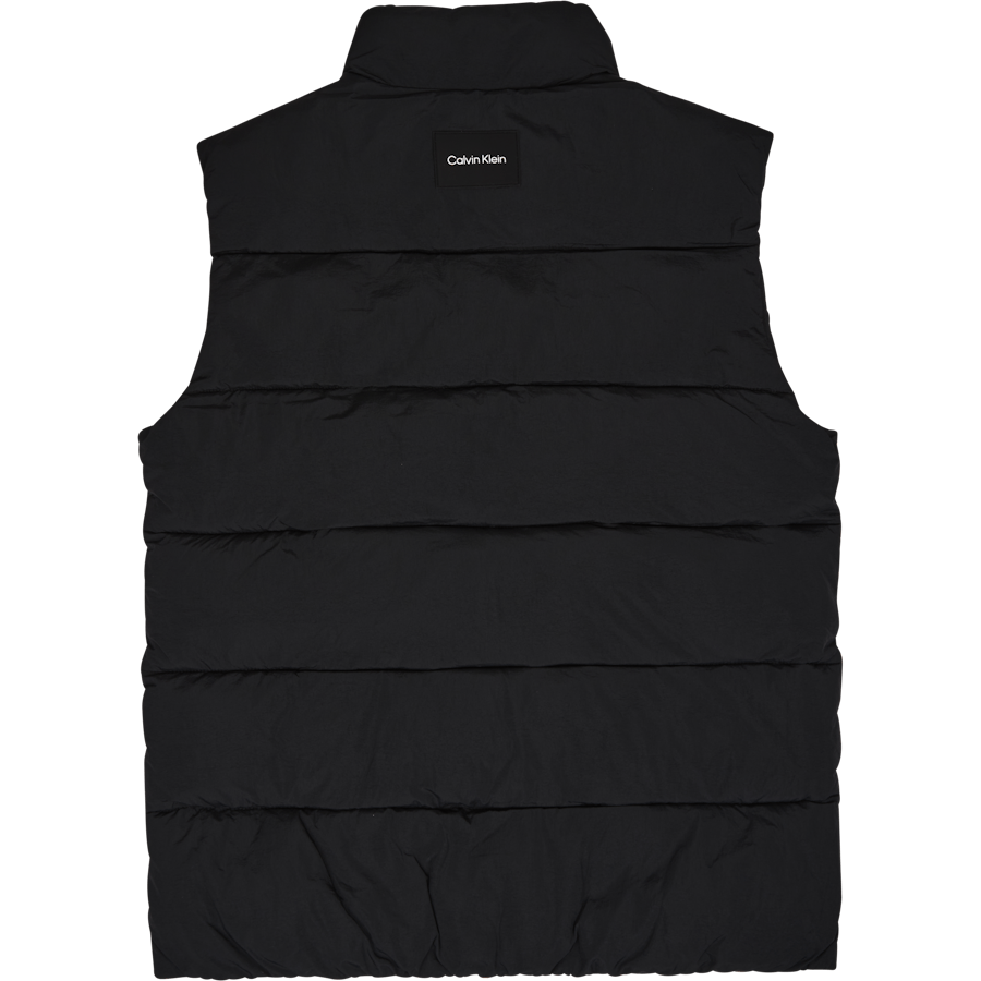 Crinkle Nylon Puffer Vest Beh