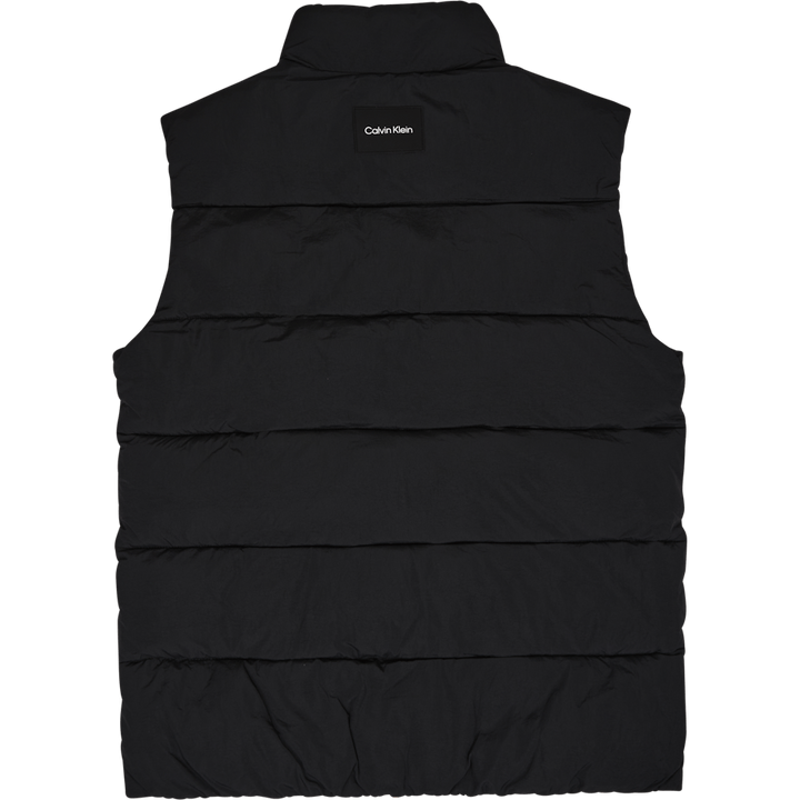 Crinkle Nylon Puffer Vest Beh