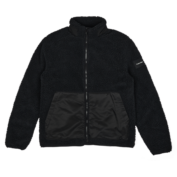 Teddy Zip Through Jacket Beh - Ck Black