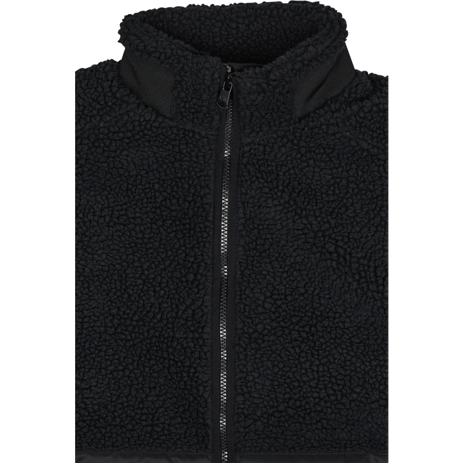 Teddy Zip Through Jacket Beh - Ck Black