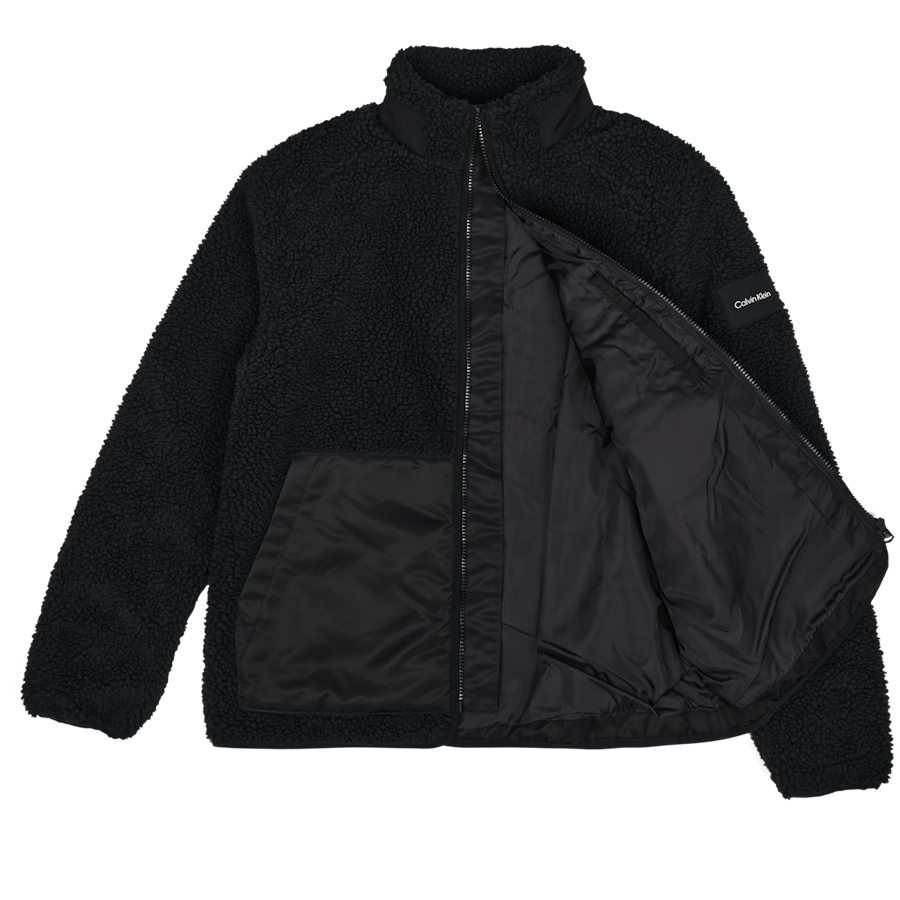 Teddy Zip Through Jacket Beh - Ck Black