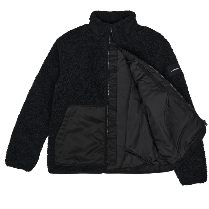Teddy Zip Through Jacket Beh - Ck Black