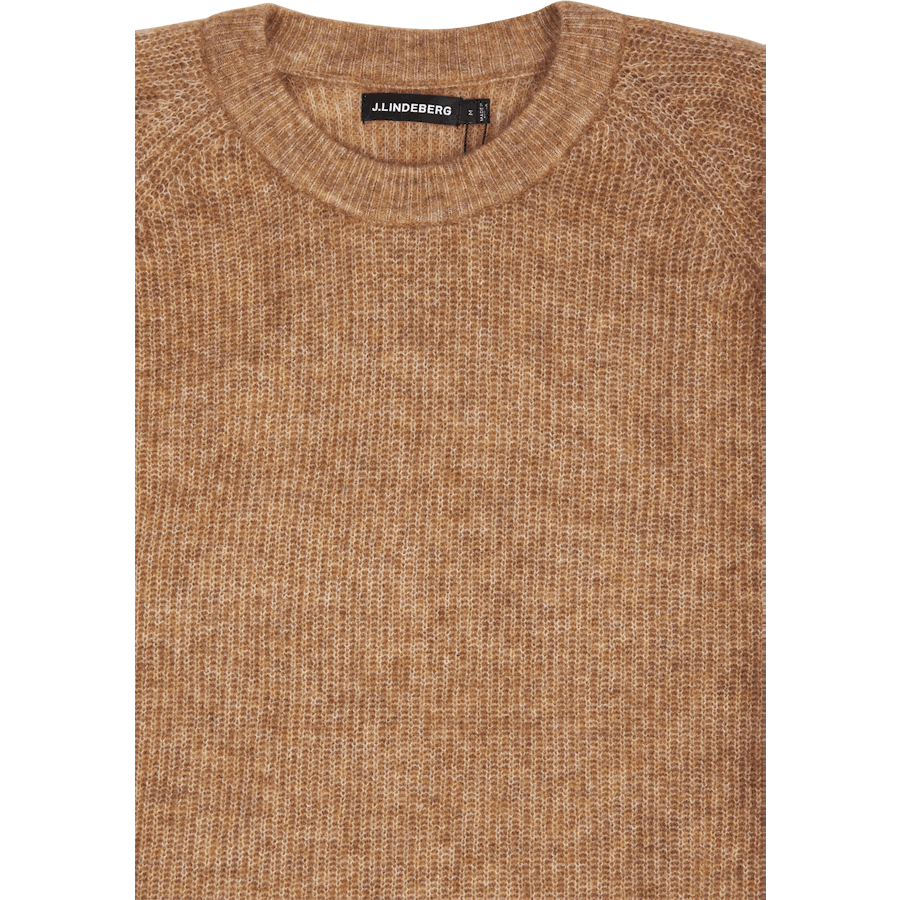 J.Lindeberg Vance Mohair Blend Crew Neck Tiger