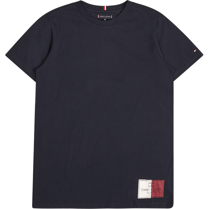 Flag Label Tee S/s Dw5 - Desert Sky