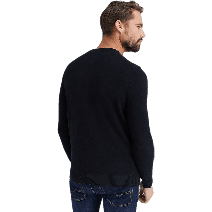 Cotton Merino Crew Jumper Jet