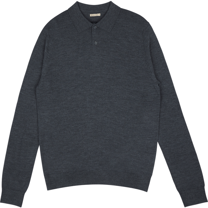 Studio Total Merino Ls Polo Dk