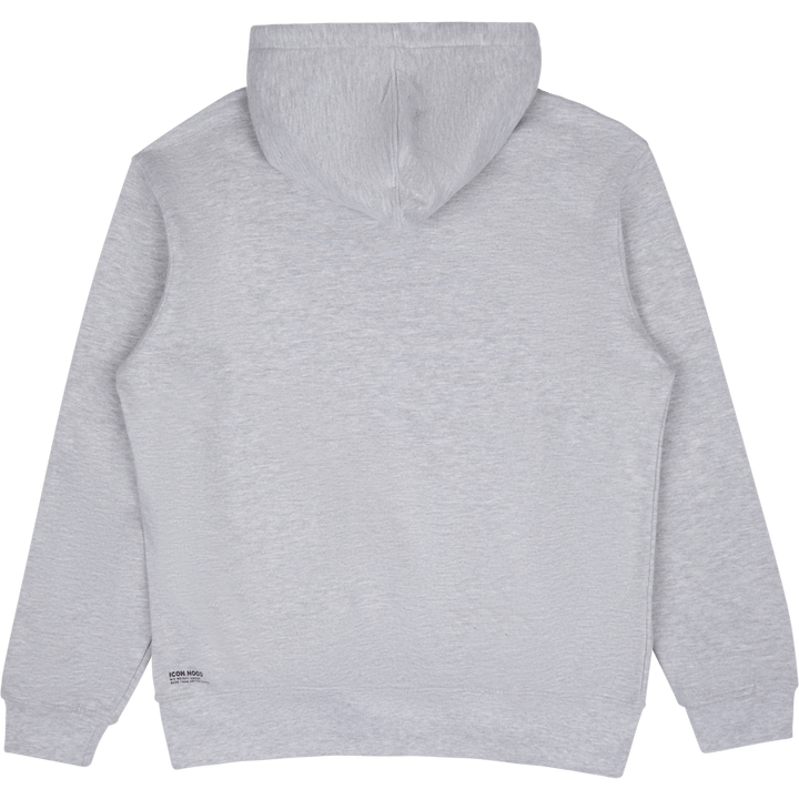 Felpa con cappuccio stampata Greymelange