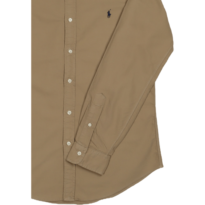 Slim Fit Garment-Dyed Oxford Shirt Surrey Tan