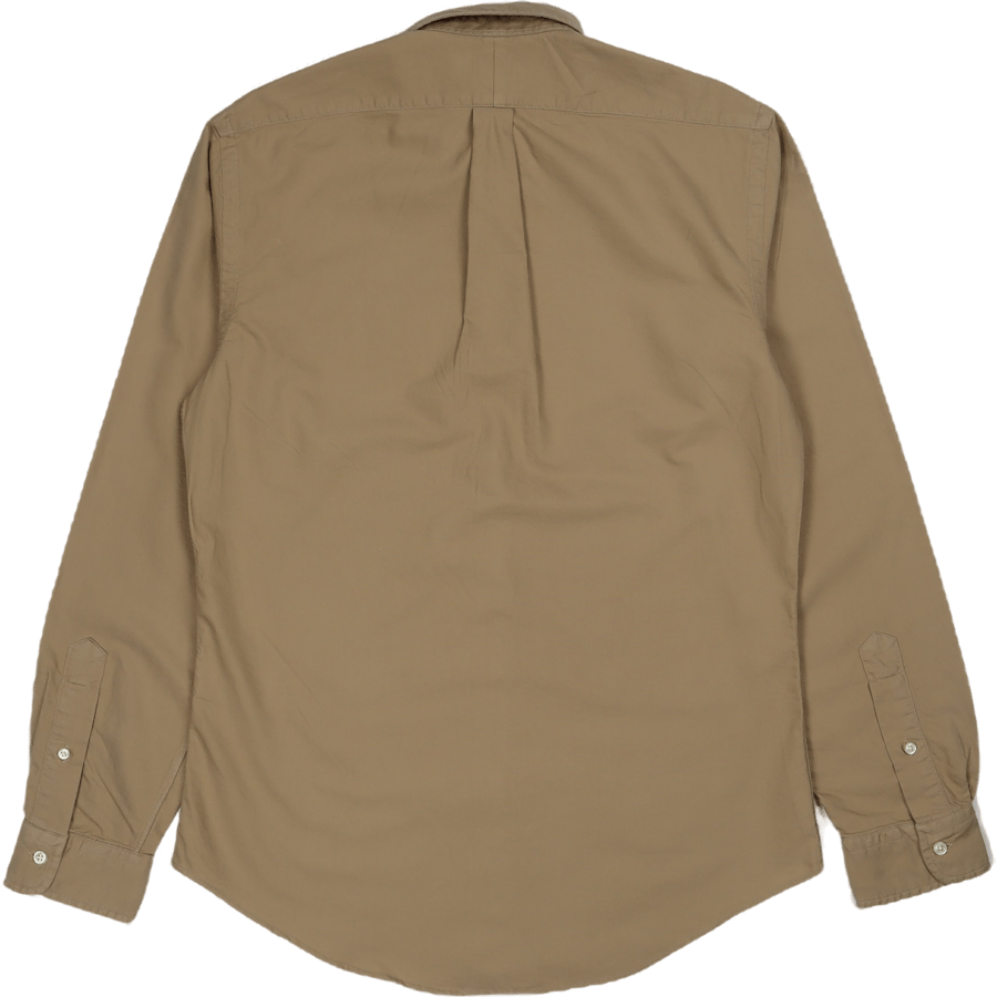 Slim Fit Garment-Dyed Oxford Shirt Surrey Tan