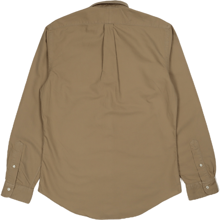 Slim Fit Garment-Dyed Oxford Shirt Surrey Tan