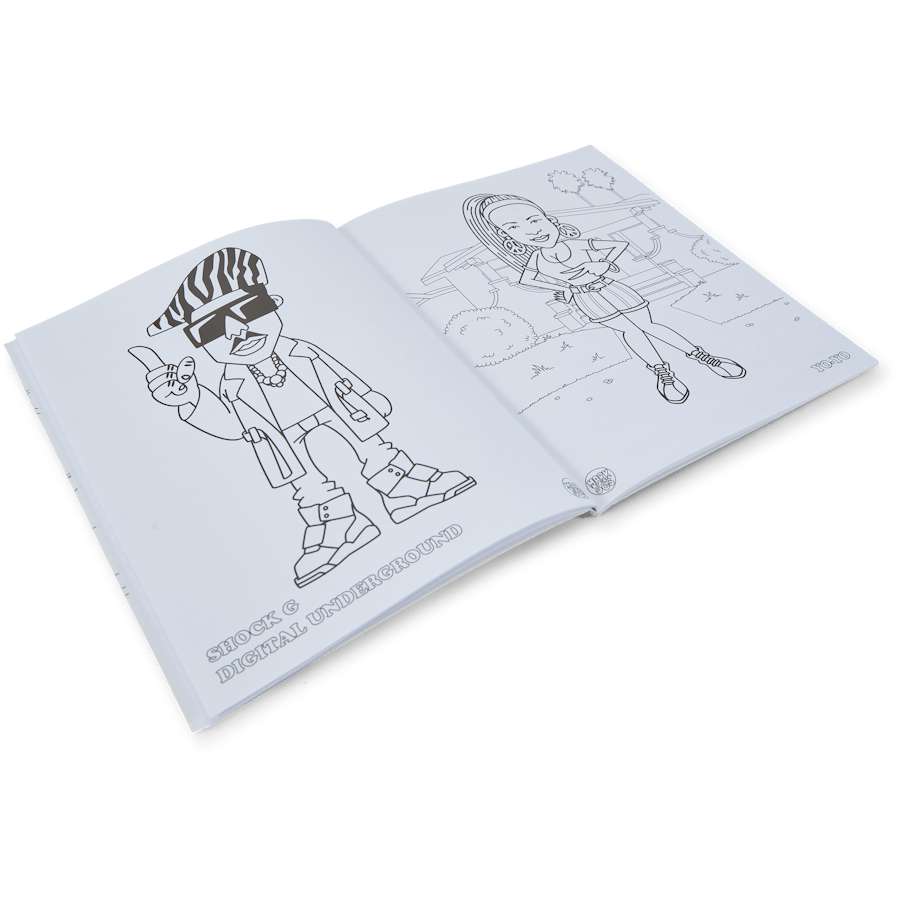 Hip Hop Coloring Book West Coa Multi