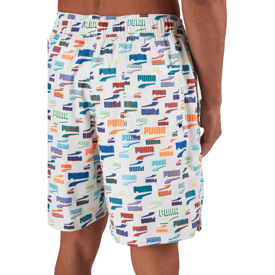 Swim Unisex Loose Fit Shorts 1 White Combo