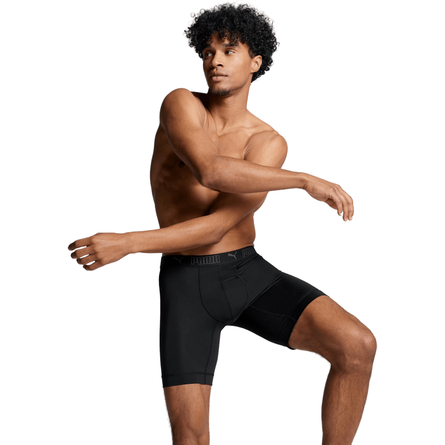 Sport Microfiber Long Boxer 2p Sort