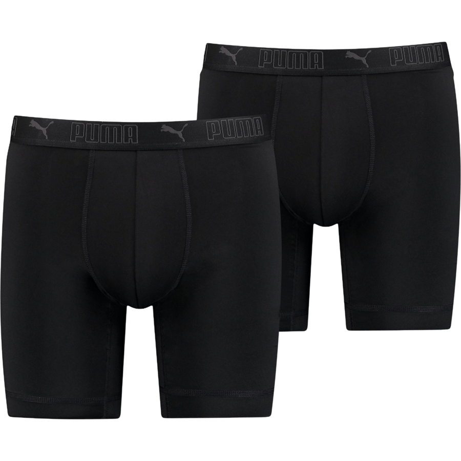 Sport Microfiber Long Boxer 2p Sort
