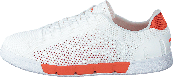 Breeze Tennis Knit White/swims Orange