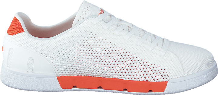 Breeze Tennis Knit White/swims Orange