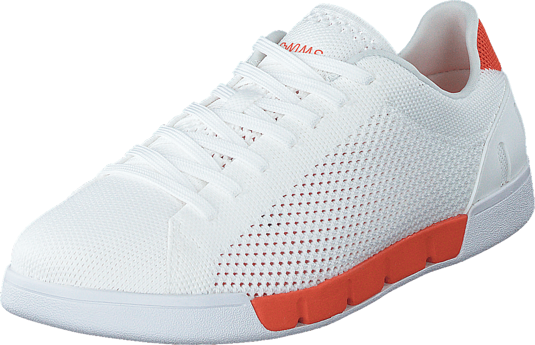 Breeze Tennis Knit White/swims Orange
