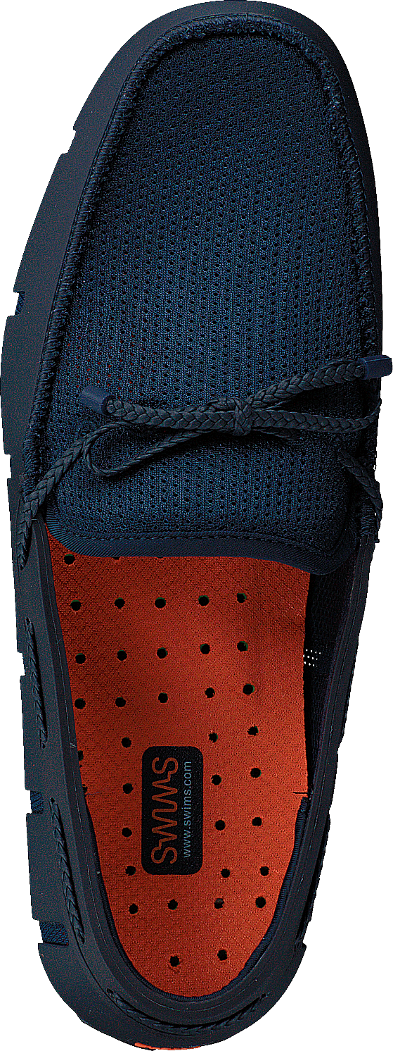 Pletené krajkové mokasíny Navy