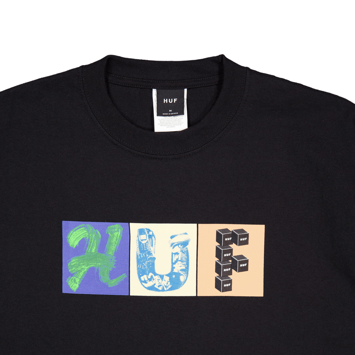 Threemix S/s Tee Schwarz