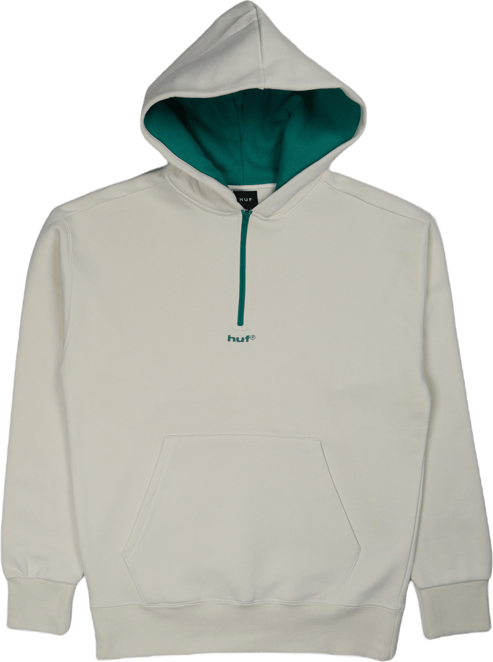 Oberfläche 1/4 Zip Kapuzenfleece Creme