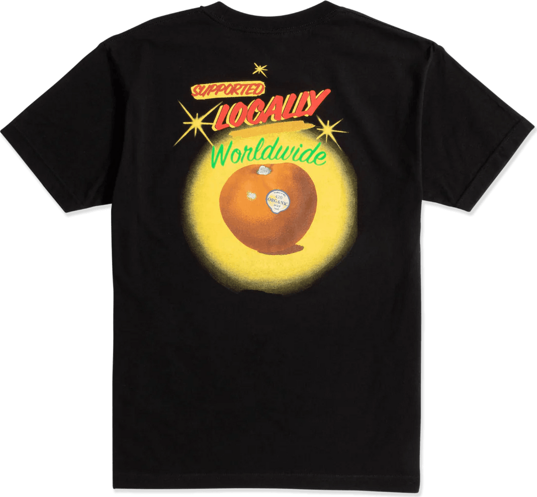Local Support S/s Tee Schwarz