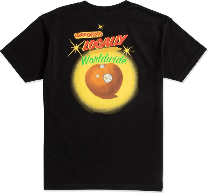 Local Support S/s Tee Schwarz