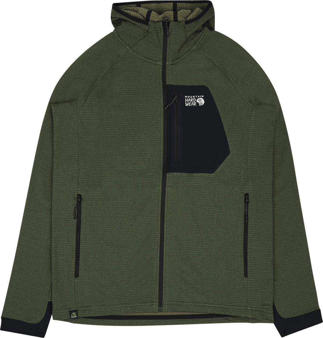 Polartec® Power Grid™ Full Zip Surplus Green Heather