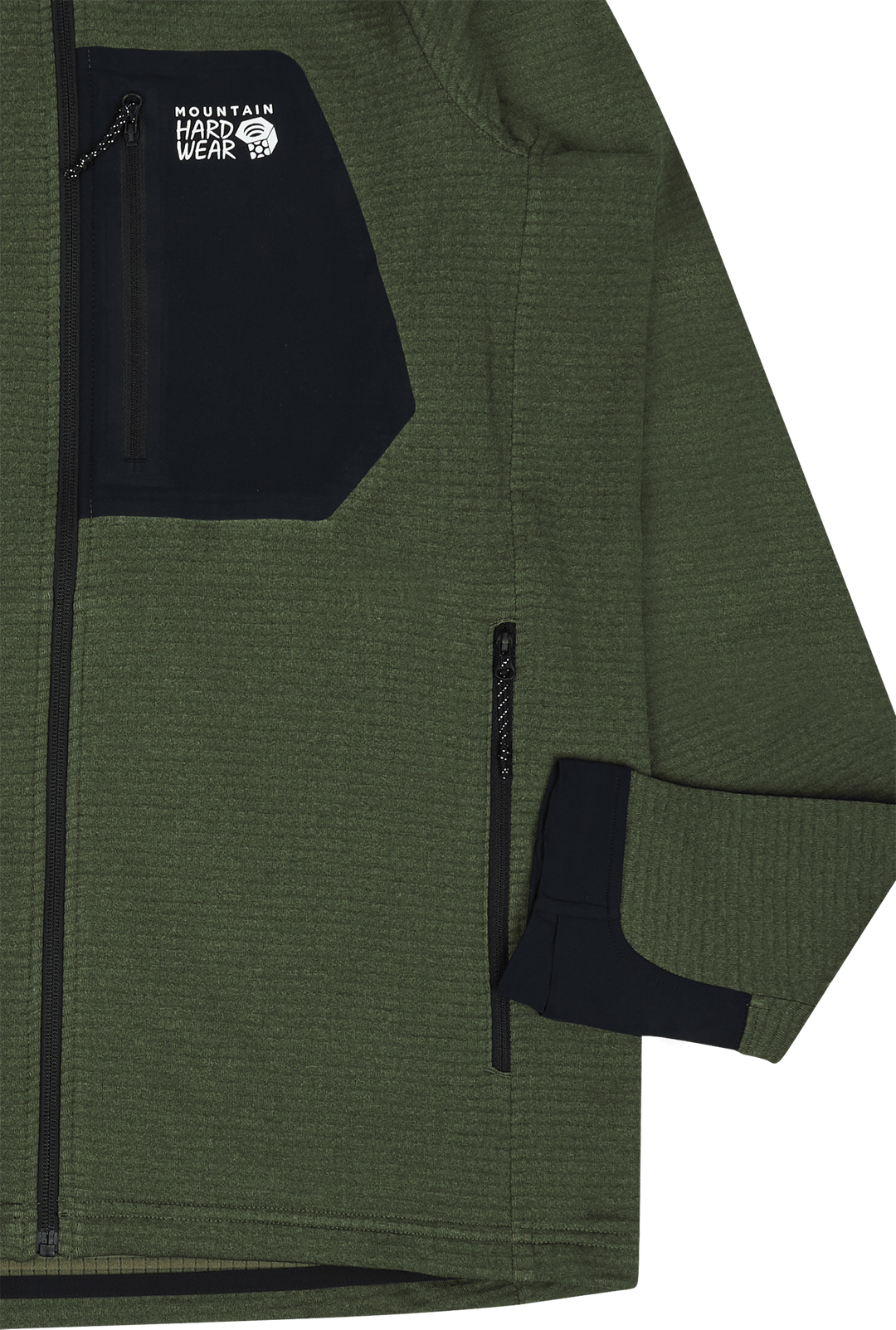 Polartec® Power Grid™ Full Zip Surplus Green Heather