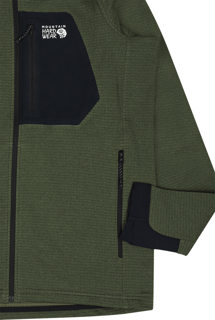 Polartec® Power Grid™ Full Zip Surplus Green Heather