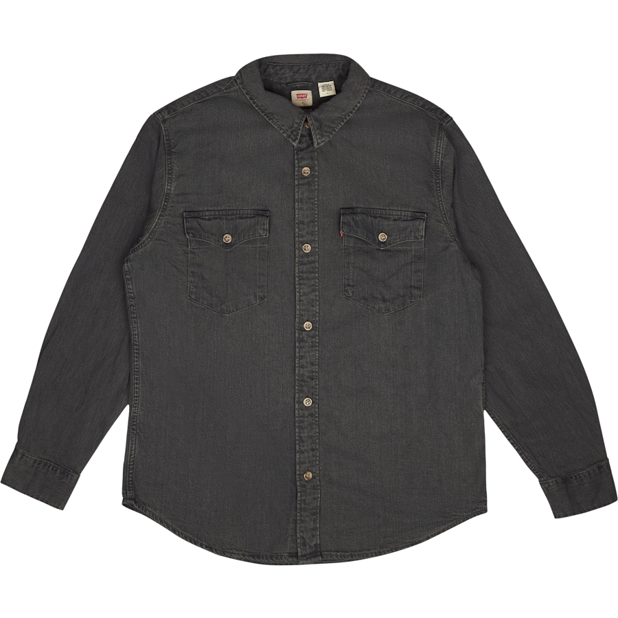 Relaxed Fit Western Z9755   Black Worn In