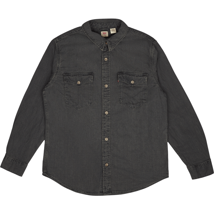 Relaxed Fit Western Z9755   Black Worn In