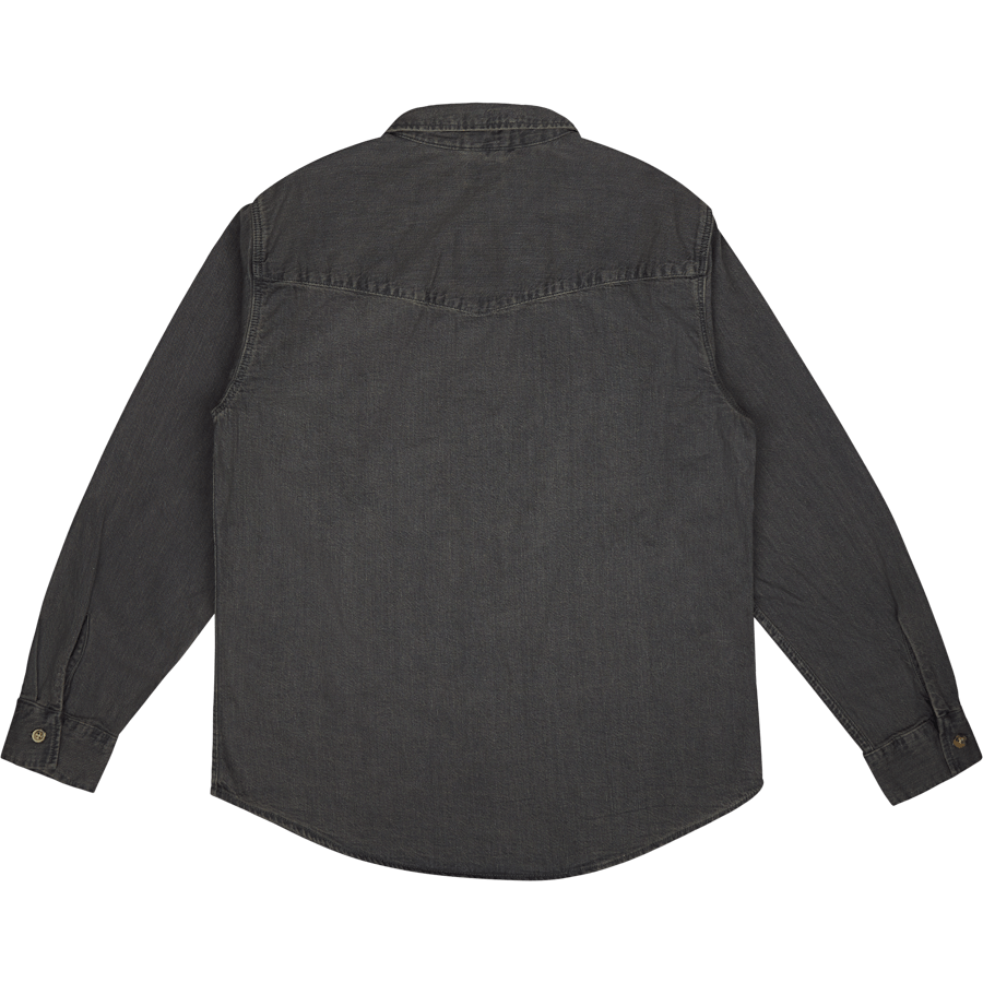 Relaxed Fit Western Z9755   Black Worn In
