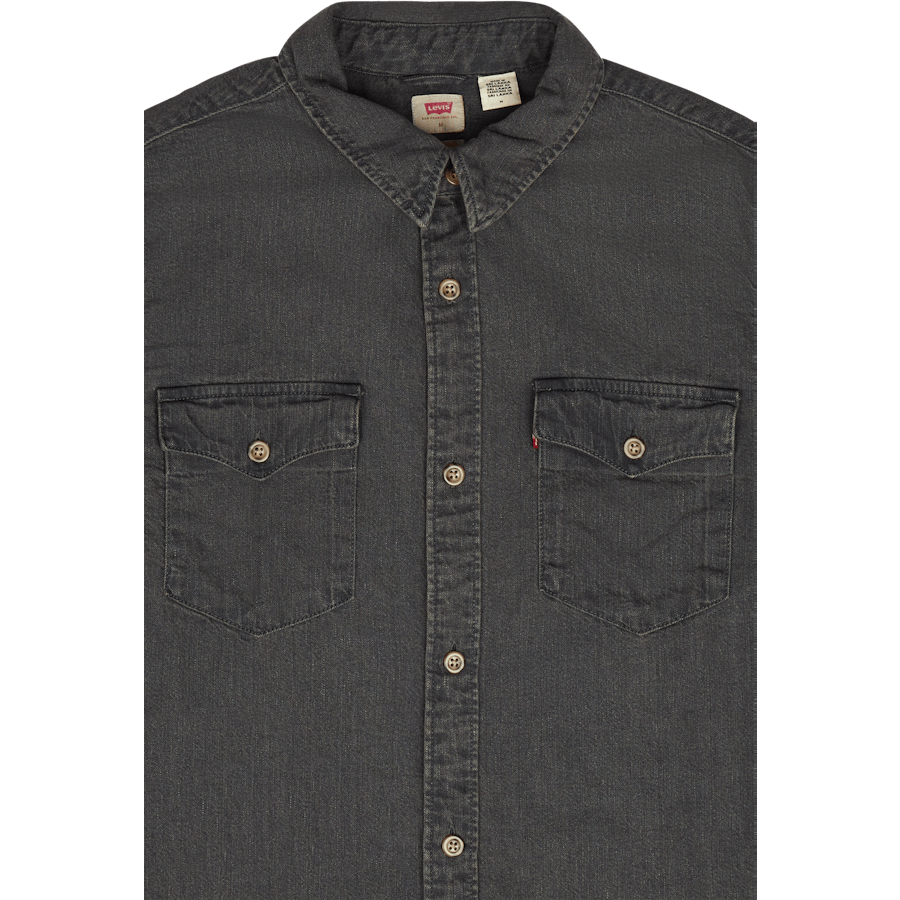 Relaxed Fit Western Z9755   Black Worn In