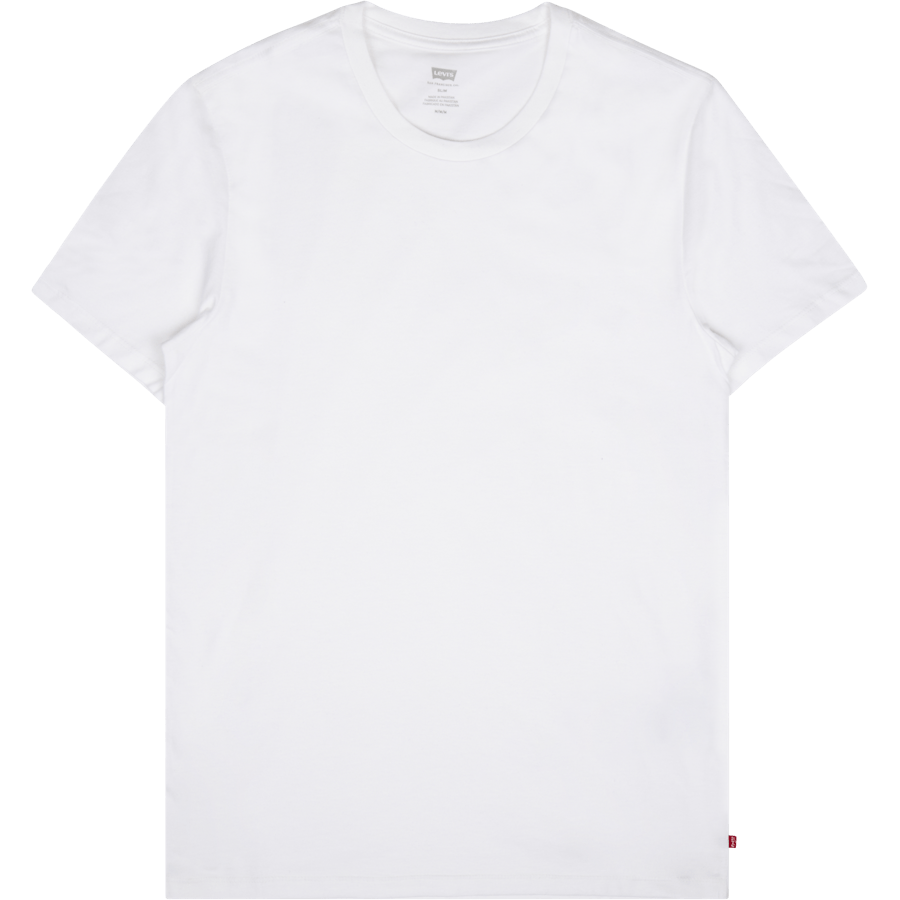 Slim 2pk Crewneck 1 Two-pack Tee White + White